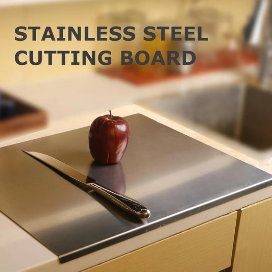 Non-Slip Stainless Steel Chopping Board for Countertop