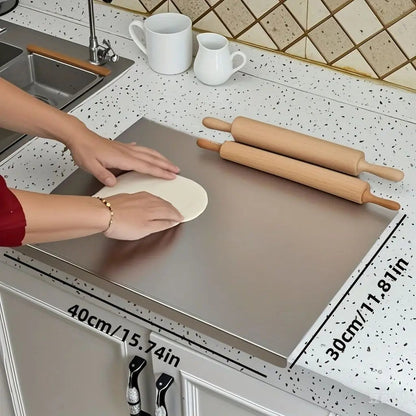 Non-Slip Stainless Steel Chopping Board for Countertop