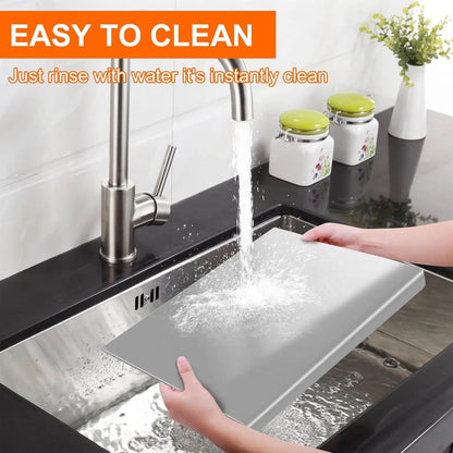 Non-Slip Stainless Steel Chopping Board for Countertop