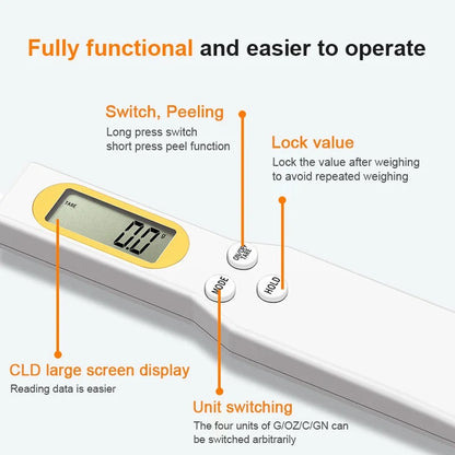 Digital Measuring Spoon Scale 500g/0.1g - LCD Kitchen Tool