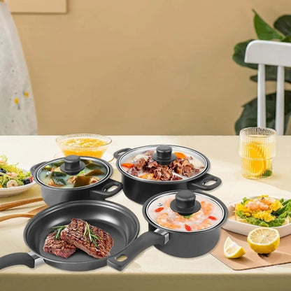 13PCS Non-Stick Pots and Pans Set Kitchen Cookware for Induction Cooker Low Oil Smoke Gift Set