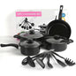 13PCS Non-Stick Pots and Pans Set Kitchen Cookware for Induction Cooker Low Oil Smoke Gift Set