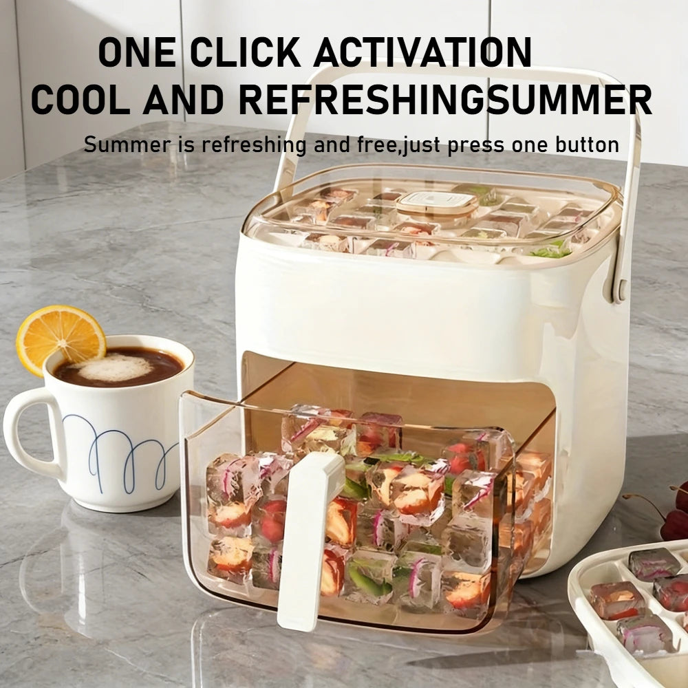 ChillPress™ Ice Maker ❄️ — 48 Cubes with Easy Pop Release
