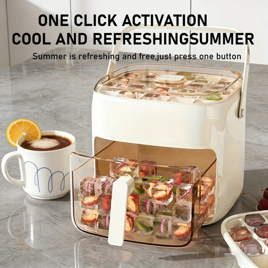 ChillPress™ Ice Maker ❄️ — 48 Cubes with Easy Pop Release